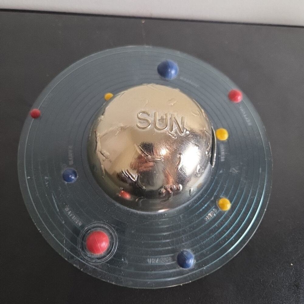 Vacumet Plan-It Mechanical Bank Spin Around Solar System Planet MCM Sun Planets